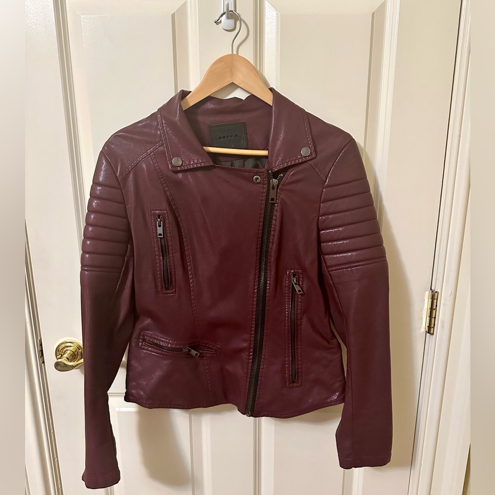 Blank NYC Leather Moto Zip Jacket